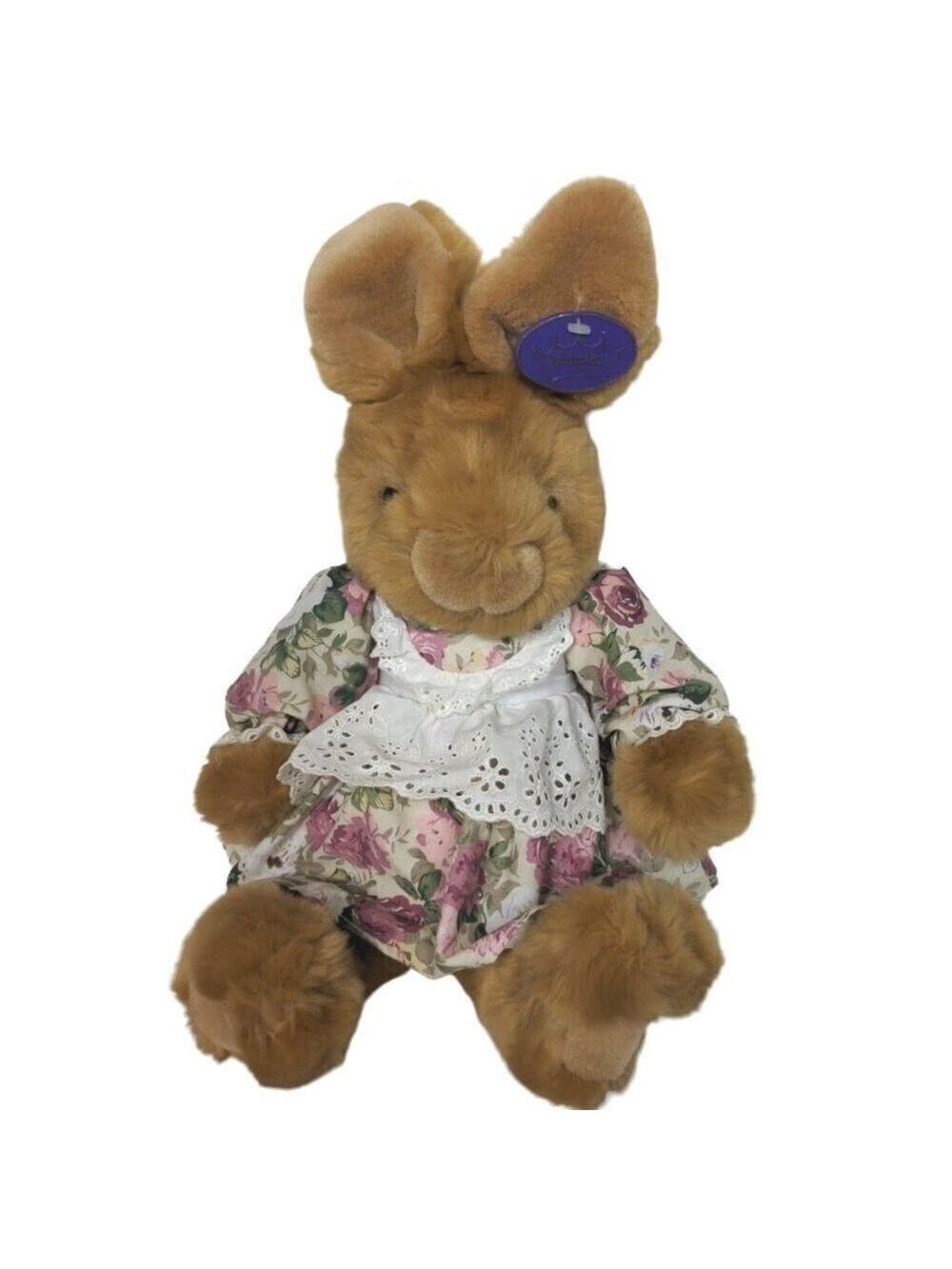 American Wego 14.5 Inch Bunny Floral Dress Plush